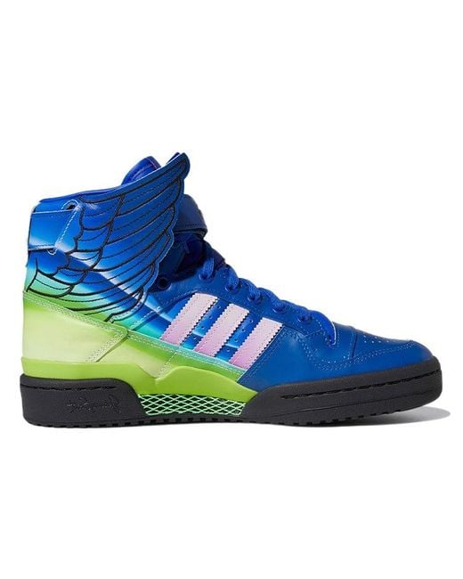 Adidas Blue Jeremy Scott X Forum Wings 4.0 'Motorsport' for men
