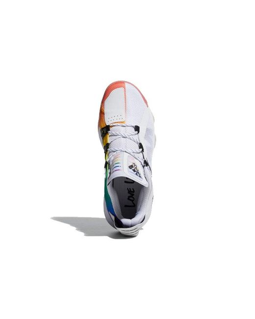 Adidas White Dame 6 Gca 'Pride Pack' for men