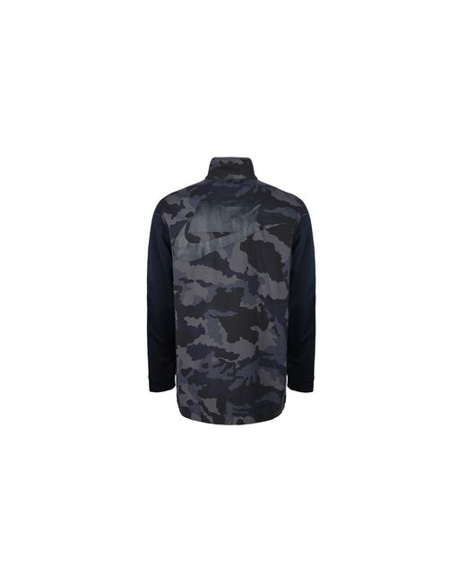 Nike Blue Casual Jacket Camouflage for men