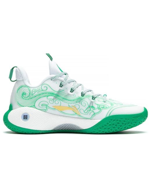Li-ning Green Yushuai 14 Low Tiger Amulet' for men