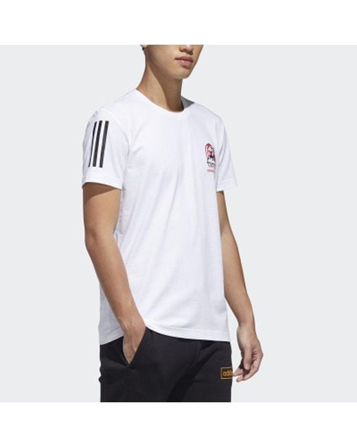 Adidas White Neo M Gk Tee1 Casual 2020 Round Neck for men
