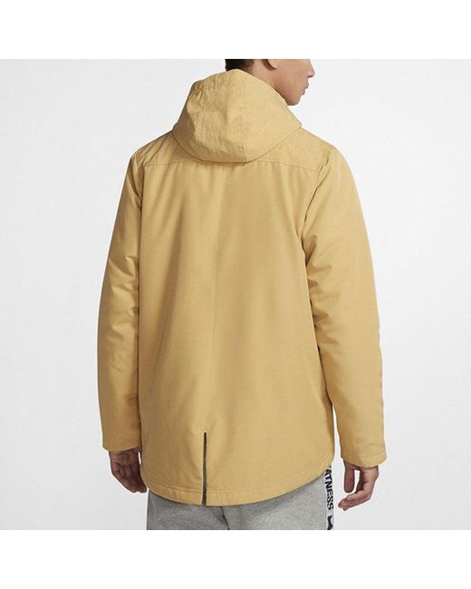Nike Yellow Lebron James Basketball Sport Hoodie Jacket Golden for men