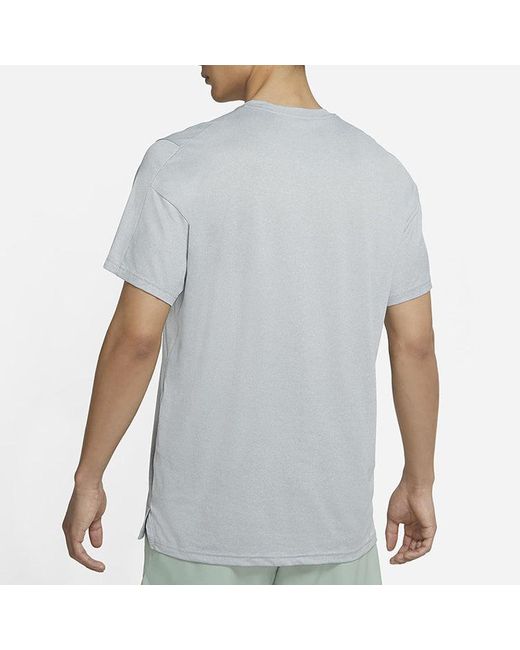 Nike Gray Logo Printing Breathable Quick Dry Sports Short Sleeve for men