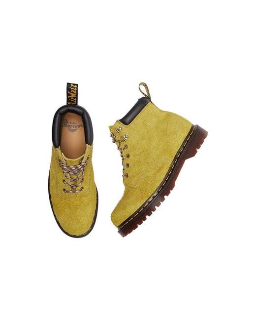 Dr. Martens Yellow Dr.Martens 939 Ben Suede Hiker Style Boots 'Moss'