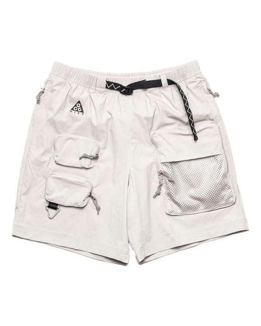 Nike Natural Acg Multiple Pockets Cargo Shorts Creamy for men