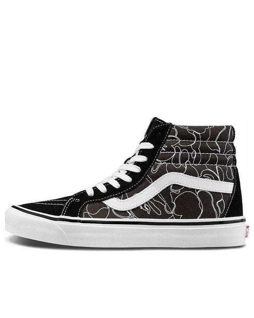 Vans Black Bape X Sk8-Hi 38 Dx 'Lined Camo' for men