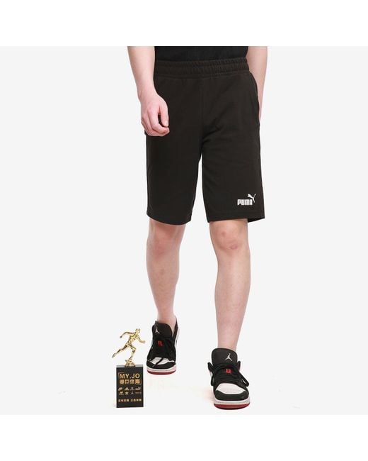 PUMA Black Essentials Short 12" Cotton for men