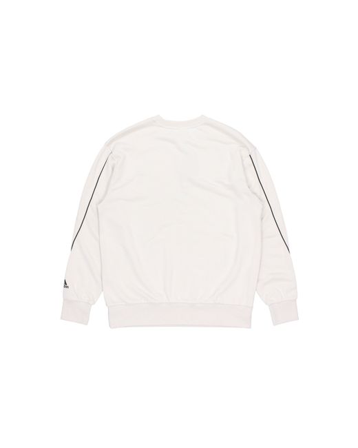 Adidas Natural U Favs Q1 Swt Logo Printing Sports Pullover Round Neck Bauxite for men