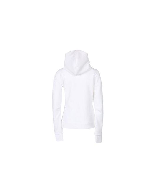 Adidas White (Wmns) Z.N.E. Three Stripes Printing Hooded Jacket
