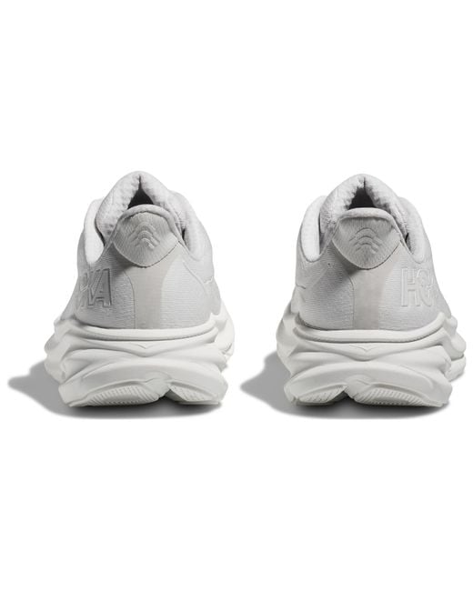 Hoka One One White Clifton 9 for men
