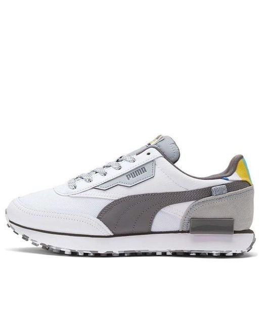PUMA White Future Rider Noise' for men