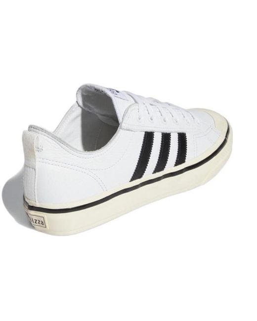 Adidas White Nizza Rf 74 Shoes 'Cloud Gum' for men