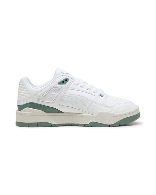 PUMA White Slipstream Leather Eucalyptus' for men