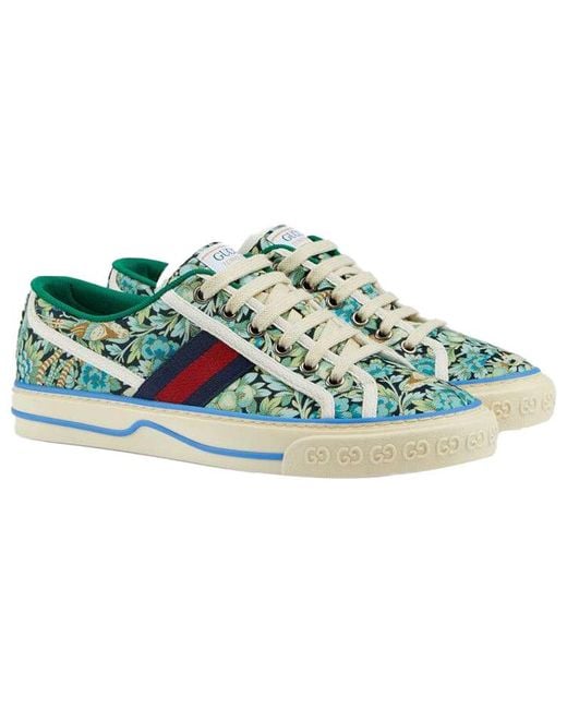Gucci Blue (Wmns) Liberty Of London X Tennis 1977 'Floral