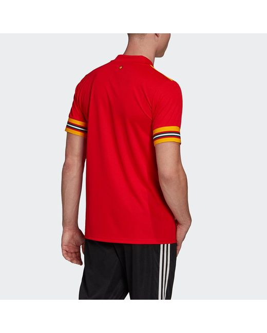 Adidas Red Faw H Jsy Fan Edition National Team Home Soccer/Football Sports Jersey Short Sleeve for men