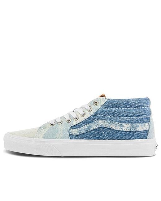 Vans Blue Sk8-Mid 'Washed Denim' for men