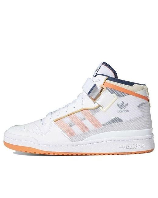 Adidas White Forum Mid Tt Acid' for men