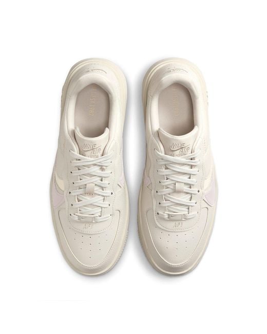 Nike White (Wmns) Air Force 1 Plt.Af.Orm 'Pale Ivory'
