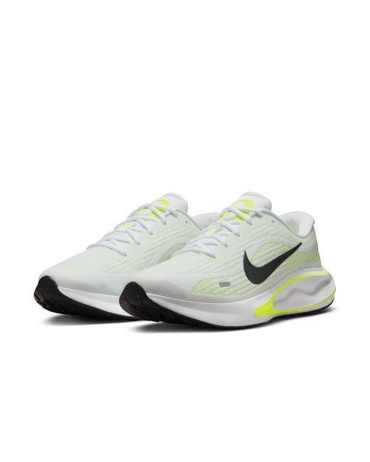 Nike White Journey Run Barely Volt' for men