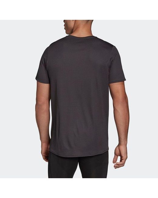 Adidas Black Premium Tee M Reflective Running Sports Short Sleeve for men