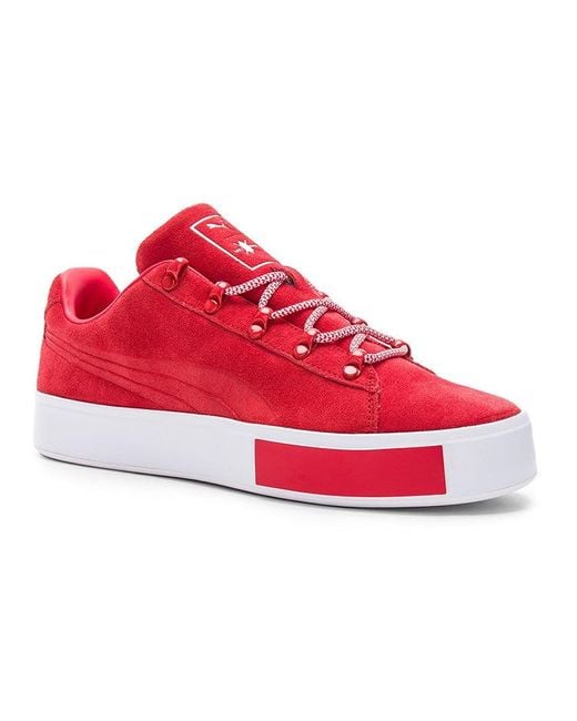 PUMA Daily Paper X Court Platform 'high Risk Road' in Red for Men | Lyst