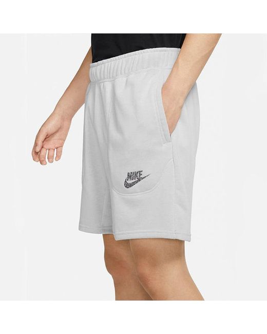 Nike Purple Sportswear French Terry Shorts Solid for men