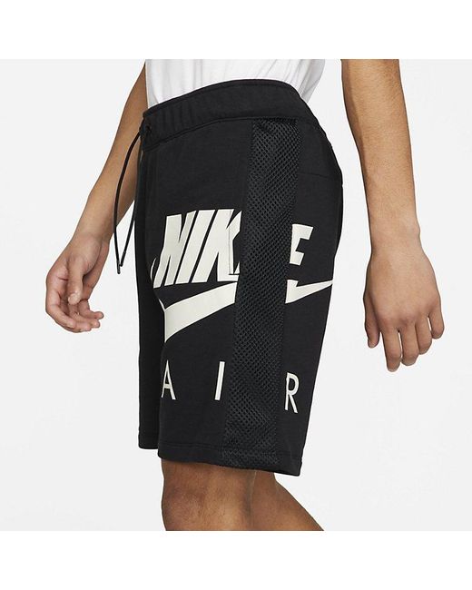 Nike Black Sportswear Air French Terry Shorts for men
