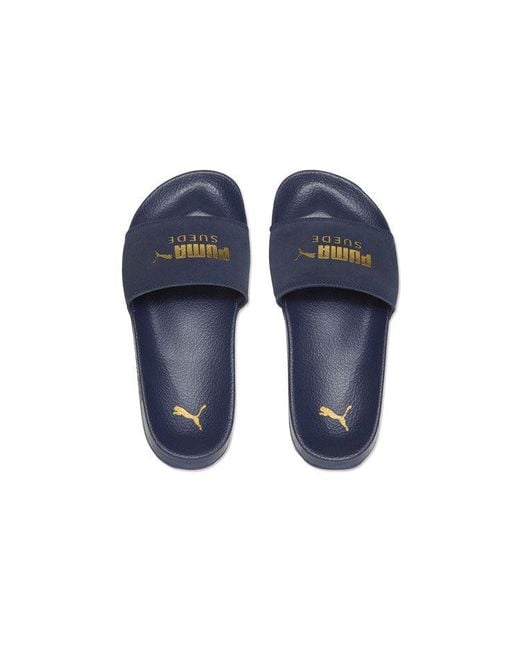 PUMA Blue Leadcat Suede Slippers for men