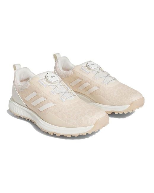Adidas White (Wmns) S2G Boa Spiked Golf Shoes 'Chalk Wonder Quartz'
