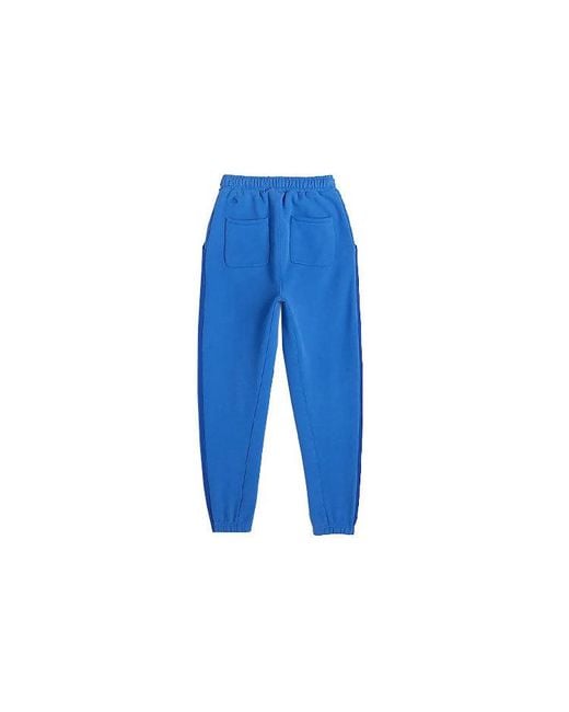 Adidas Blue Originals X Ivy Park Crossover Casual Solid Color Bundle Feet Long Pants/Trousers for men