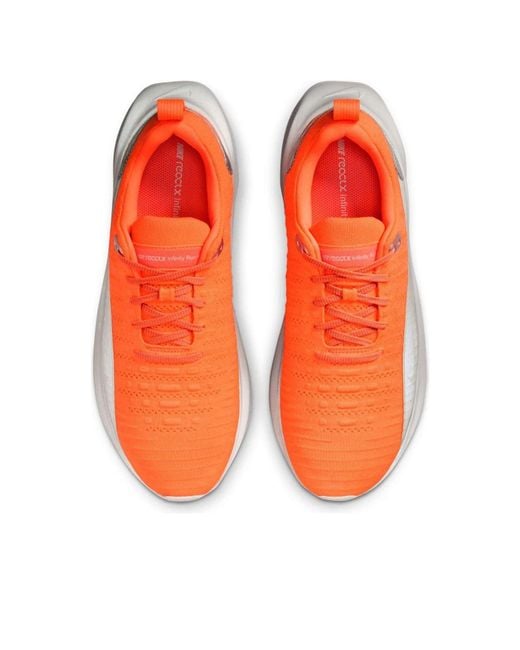 Nike Gray Reactx Infinity Run 4 Prm 'Hyper Crimson Light' for men