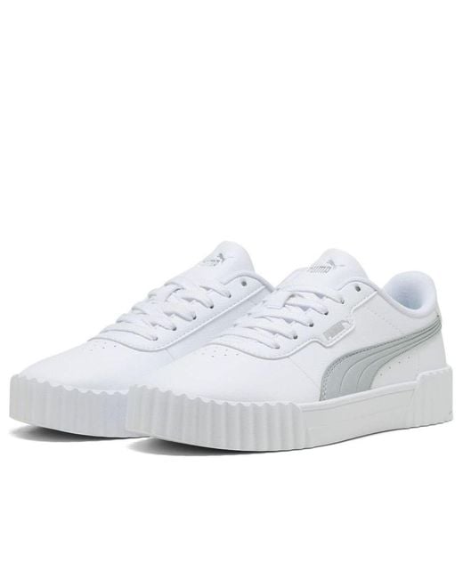 PUMA White (Wmns) Carina 3.0 Aqua Metallics