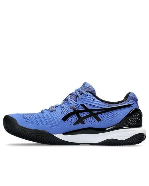 Asics Blue Gel-Resolution 9 Ac Tennis Shoes 'Sapphier' for men