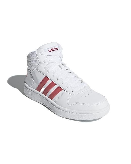 Adidas White (Wmns) Hoops 2.0 Mid