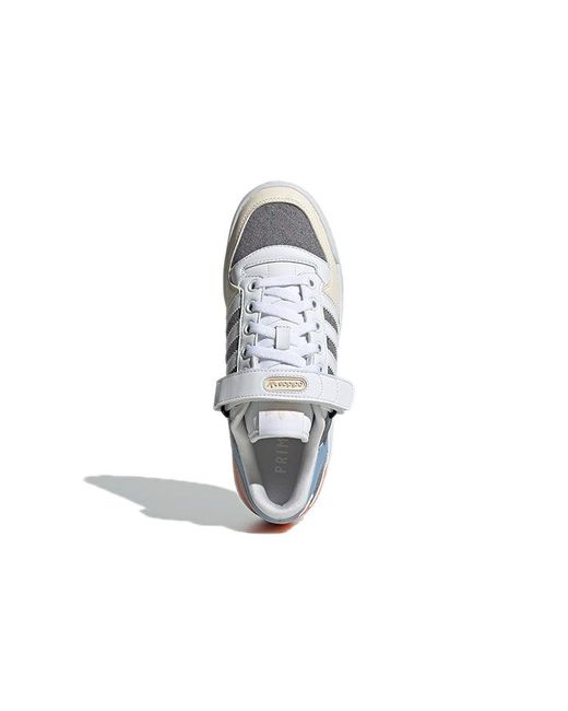 Adidas Blue (Wmns) Originals Forum Low Wear-Resistant Non-Slip Casual Skateboarding Shoes