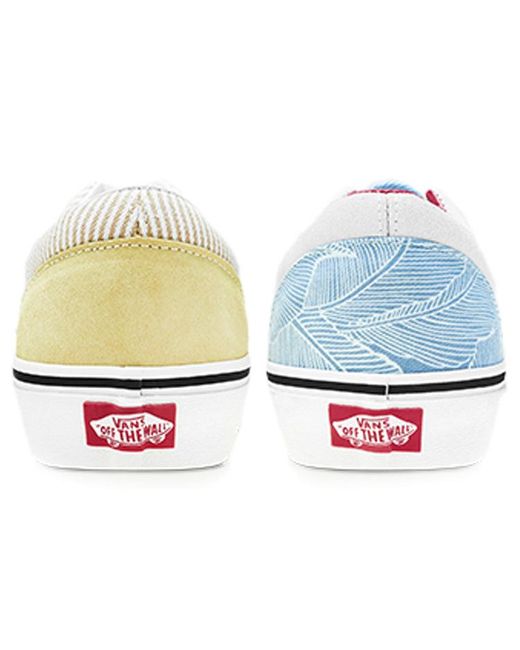 Vans White Era Retro Low Top Casual Skate Shoes for men