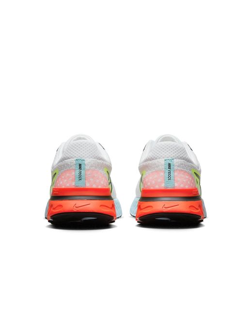 Nike White (Wmns) React Infinity Run Flyknit 3 Volt'