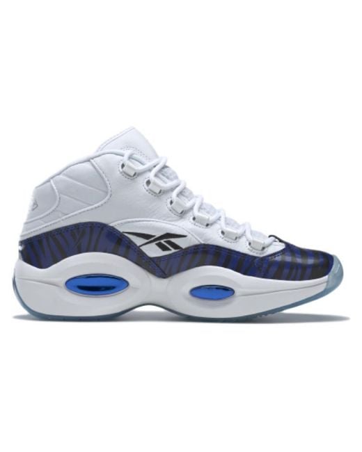 Reebok Blue Question Mid X Panini 'Tiger Prizm' for men