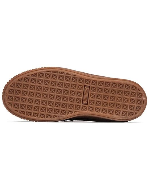 PUMA Brown (Wmns) Platform Kiss Suede
