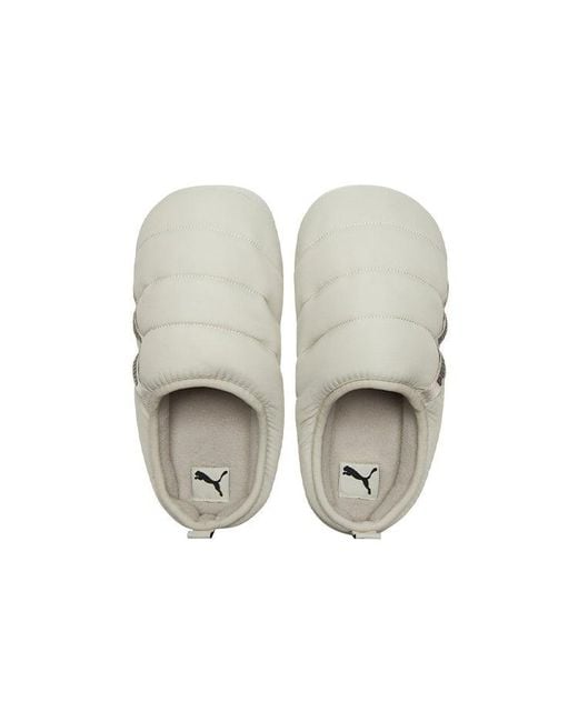 PUMA Gray Scuff Slippers 'Oatmeal' for men