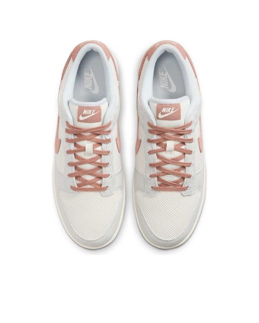Nike White Dunk Low Retro Se 'Fossil Rose' for men