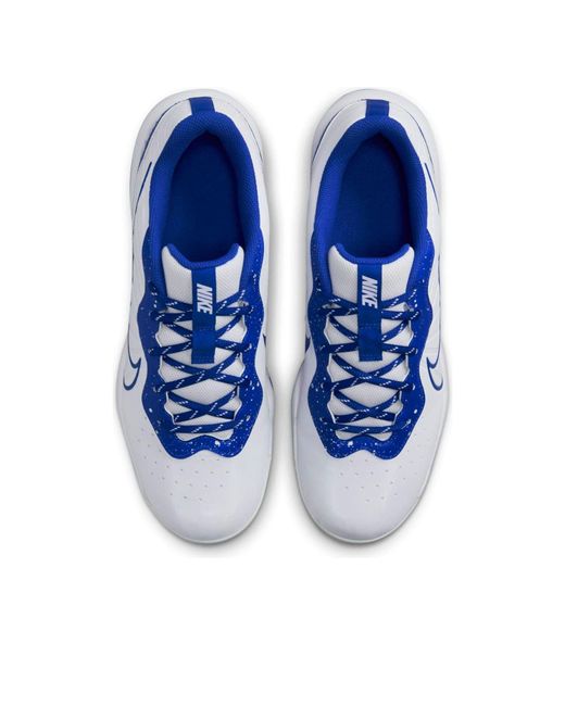 Nike Blue Alpha Huarache Varsity 4 Low 'Hyper Royal' for men