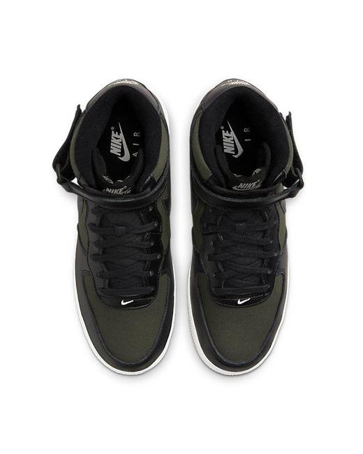 Nike Black Air Force 1 Mid 'Sequoia' for men