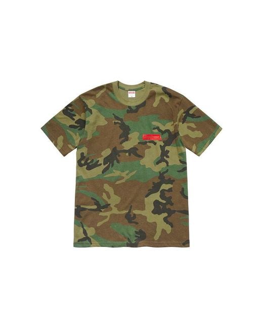 Supreme Green Week 1 Spiral Tee Alphabet Short Sleeve