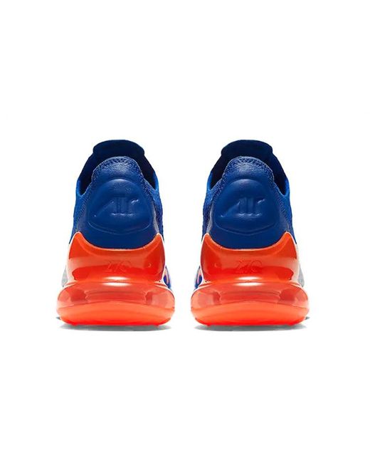 Nike Blue Air Max 270 Flyknit Crimson' for men