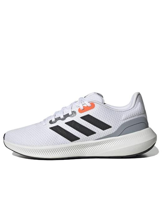 Adidas White Runfalcon Wide 3 Running Shoes for men