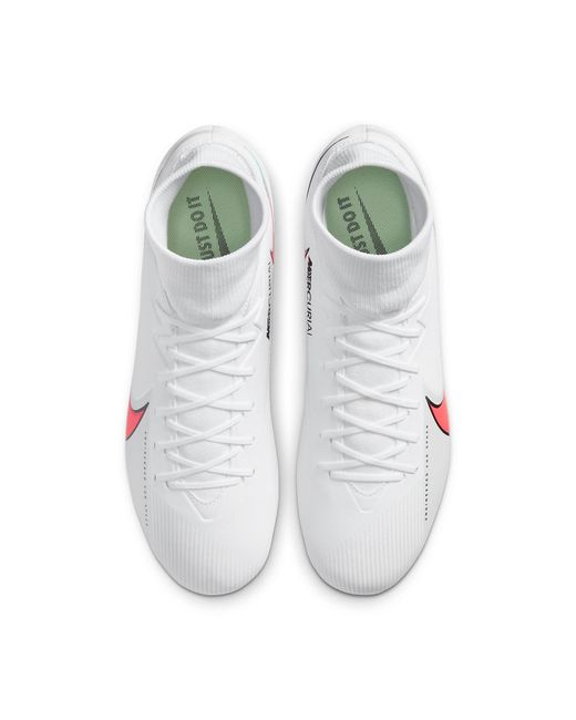 Nike White Mercurial Superfly 7 Academy Ag Flash Crimson' for men
