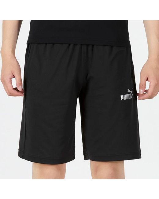 PUMA Black Uv Knit Shorts for men