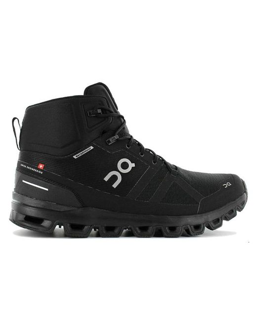 On Shoes Black Cloudrock Waterproof for men
