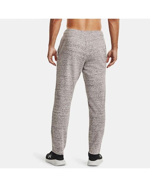 Under Armour Gray Rival Terry Logo Fleece Sweatpants for men